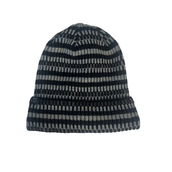 All In Motion Striped Beanie Hat One Size Fleece Lined Warm Winter - Picture 2 of 6